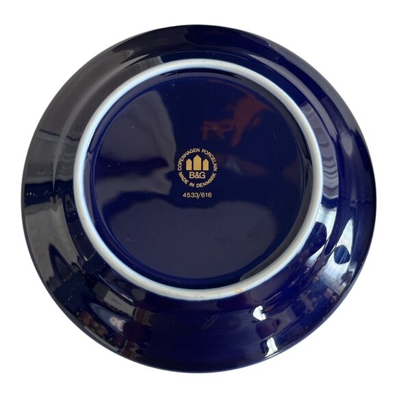 VTG 4 Bing & Grøndahl Copenhagen Porcelain Composer Plates – Cobalt Blue & 22K G - Picture 10 of 10